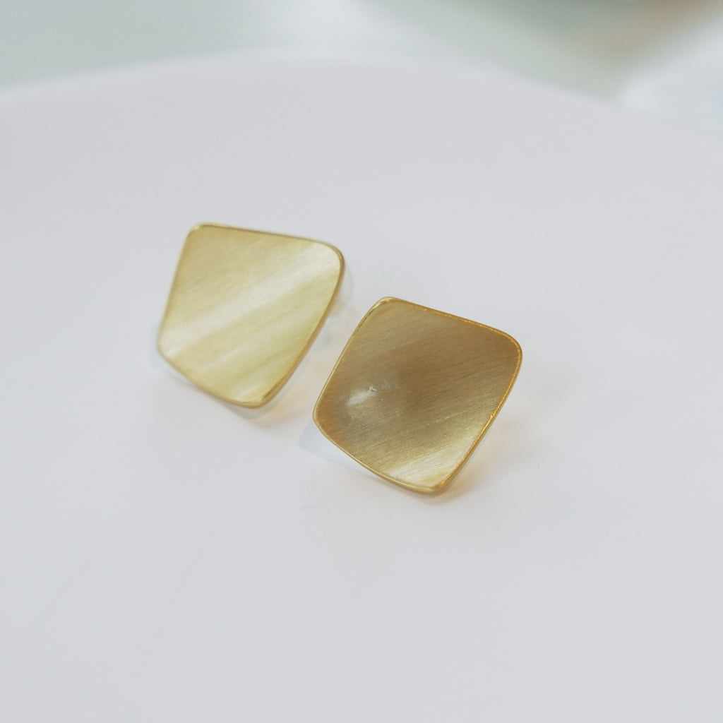 Asymmetrical Square Earrings