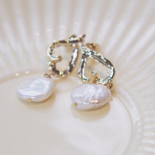 Asymmetrical Pearl Earrings