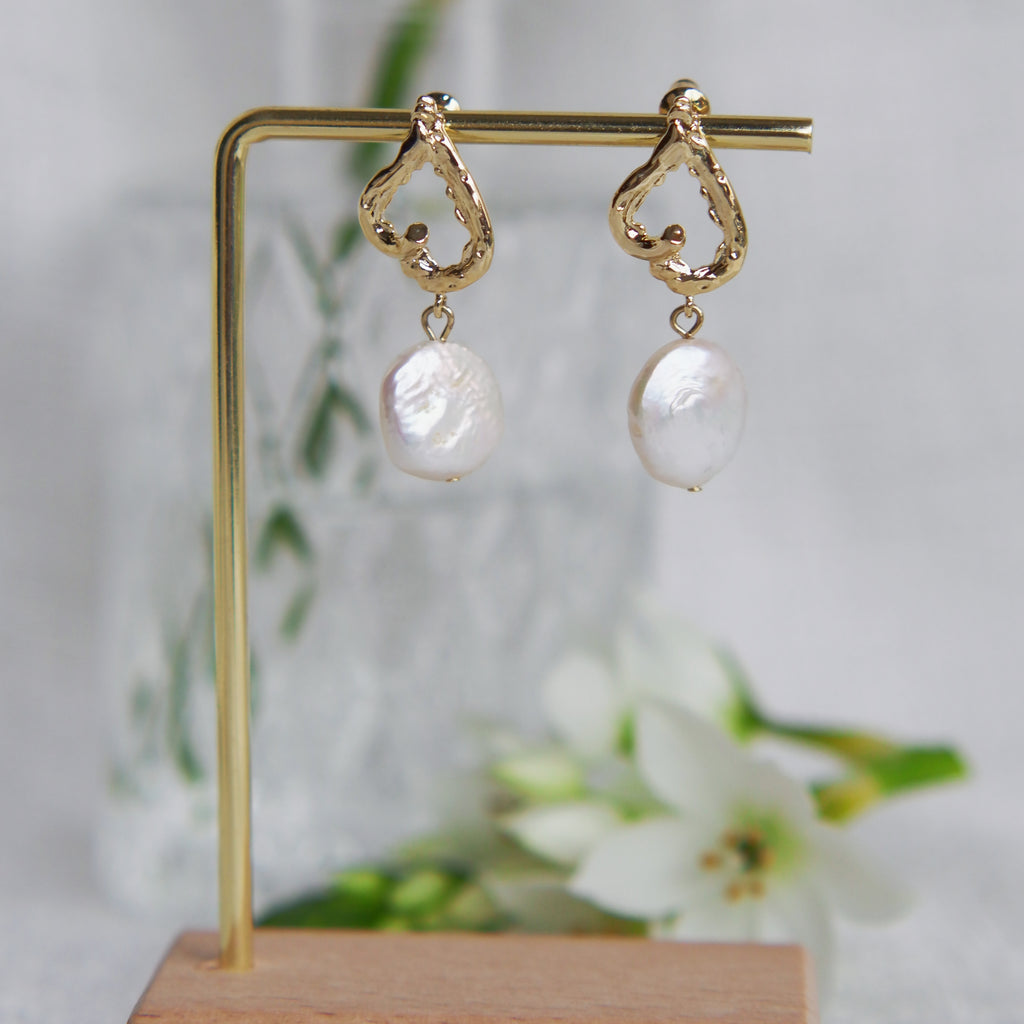 Asymmetrical Pearl Earrings